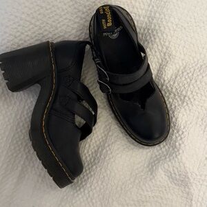 Dr. Martens Black Platform Mary Janes